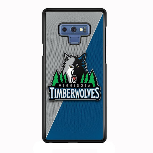 NBA Minnesota Timberwolves Basketball 001 Samsung Galaxy Note 9 Case-Plastic / Full Wrap (3D Case)-Xtracase
