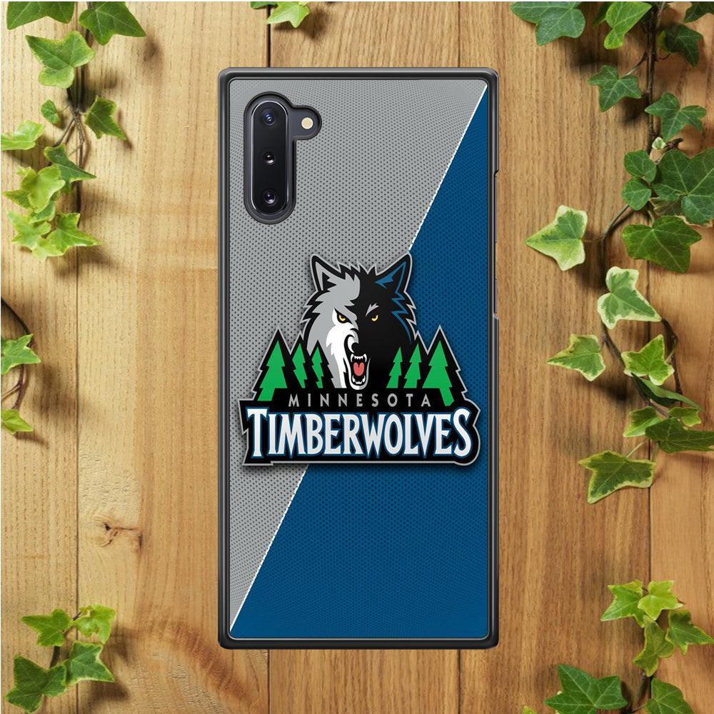 NBA Minnesota Timberwolves Basketball 001 Samsung Galaxy Note 10 Case-Plastic / Full Wrap (3D Case)-Xtracase