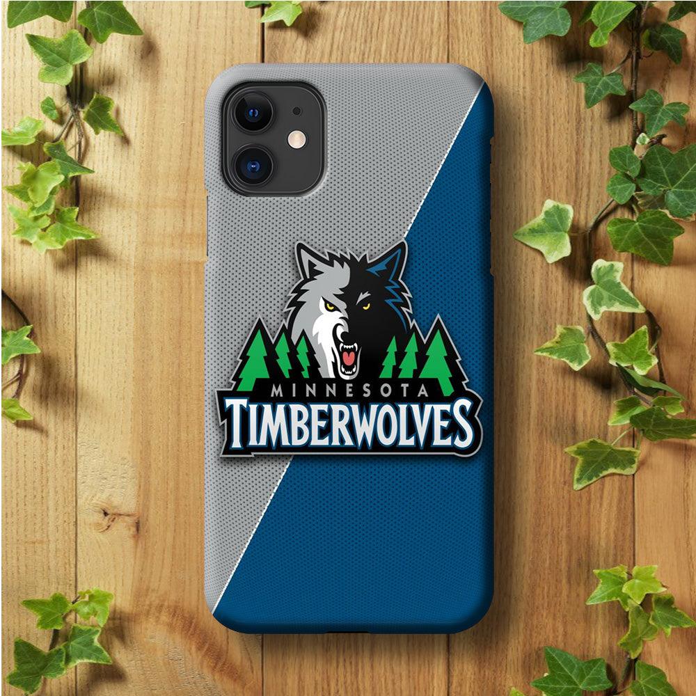 NBA Minnesota Timberwolves Basketball 001 iPhone 11 Case-Plastic / Full Wrap (3D Case)-Xtracase