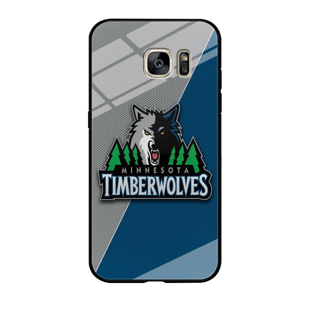 NBA Minnesota Timberwolves Basketball 001 Samsung Galaxy S7 Edge Case-Tempered Glass Case-Xtracase