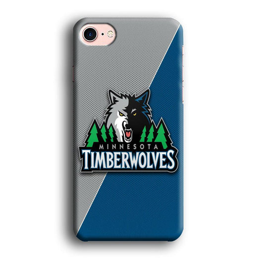 NBA Minnesota Timberwolves Basketball 001 iPhone 8 Case-Plastic / Full Wrap (3D Case)-Xtracase