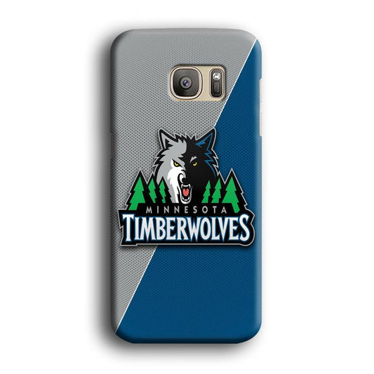 NBA Minnesota Timberwolves Basketball 001 Samsung Galaxy S7 Edge Case-Plastic / Full Wrap (3D Case)-Xtracase