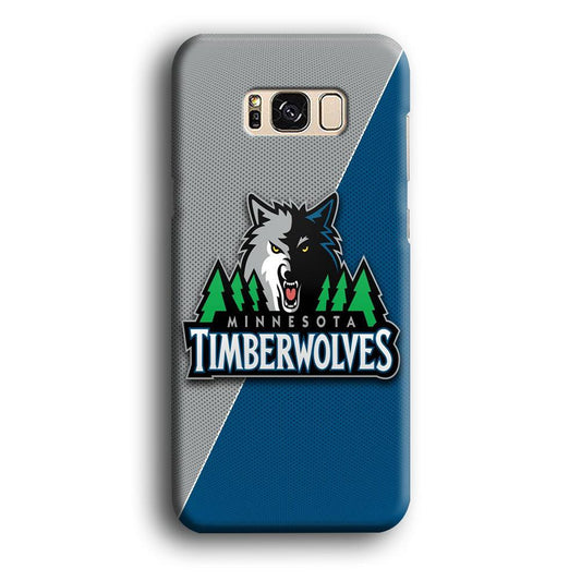 NBA Minnesota Timberwolves Basketball 001 Samsung Galaxy S8 Case-Plastic / Full Wrap (3D Case)-Xtracase