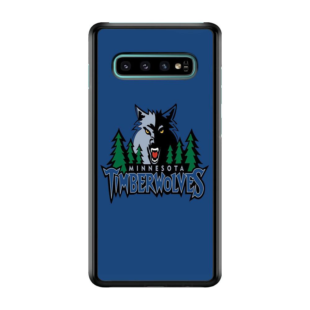NBA Minnesota Timberwolves Basketball 002 Samsung Galaxy S10 Case-Plastic / Full Wrap (3D Case)-Xtracase