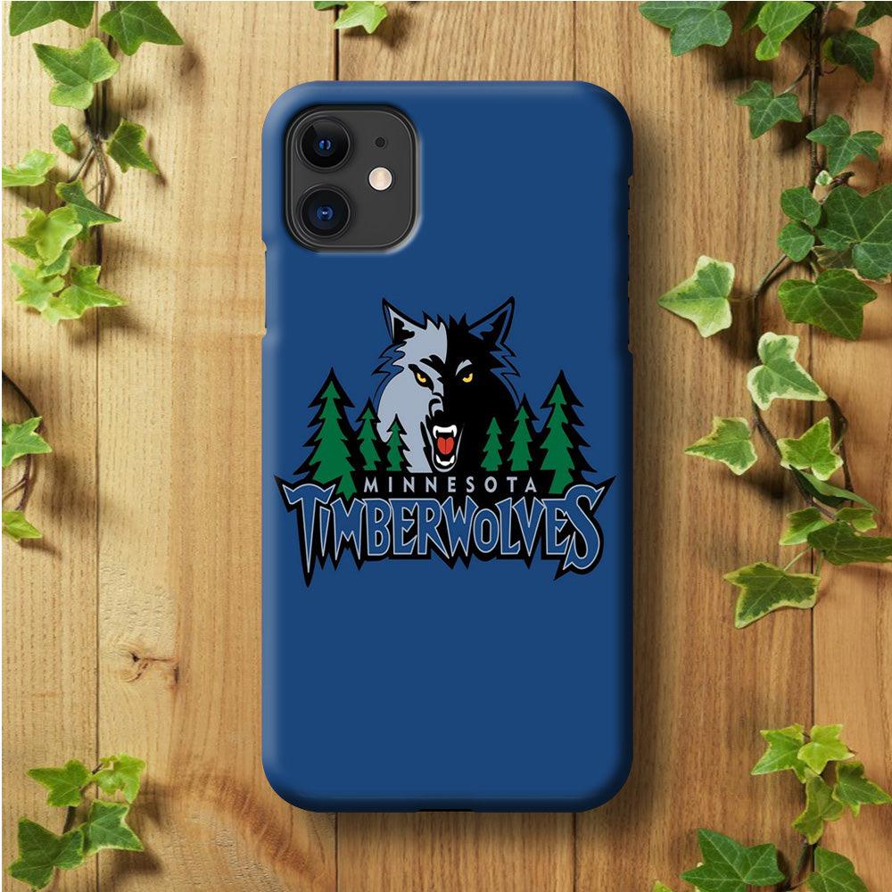 NBA Minnesota Timberwolves Basketball 002 iPhone 11 Case-Plastic / Full Wrap (3D Case)-Xtracase