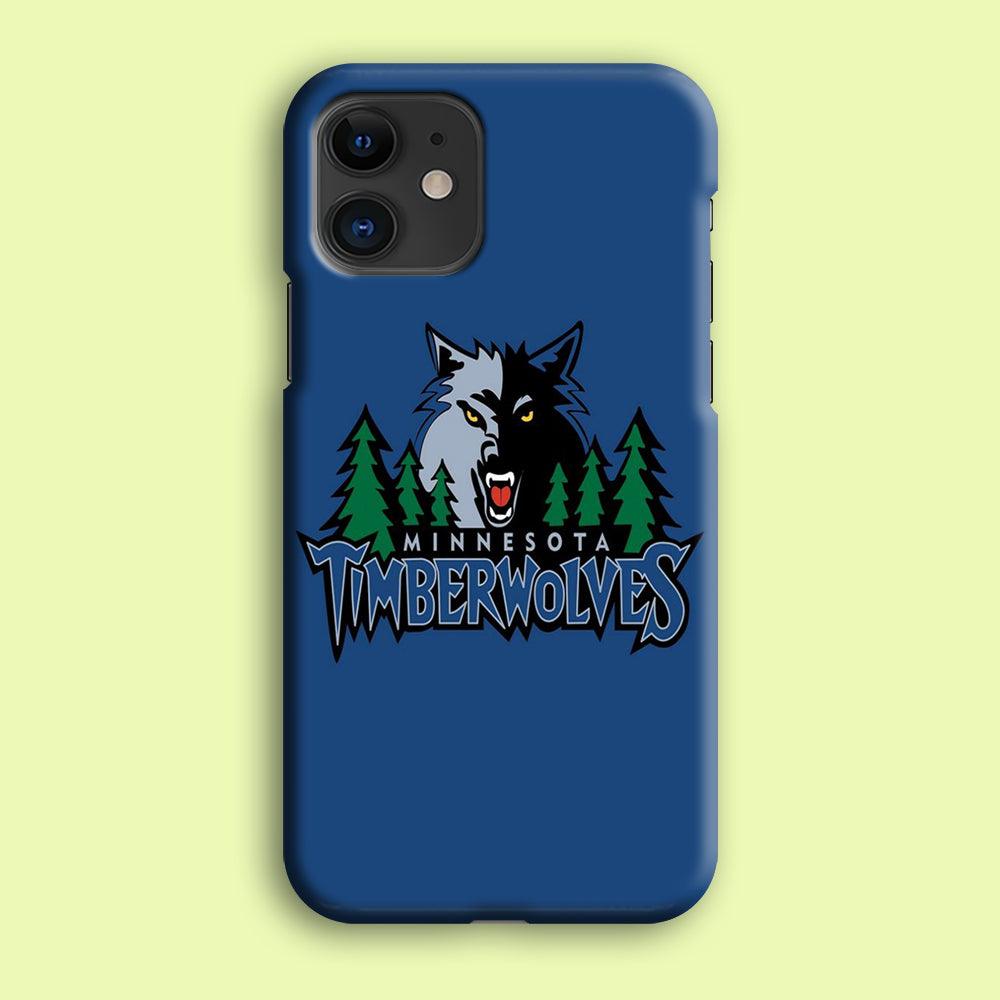 NBA Minnesota Timberwolves Basketball 002 iPhone 12 Mini Case-Plastic / Full Wrap (3D Case)-Xtracase