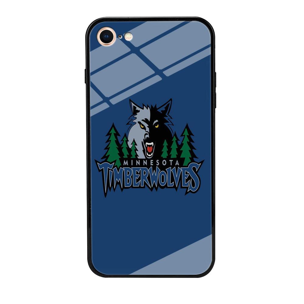 NBA Minnesota Timberwolves Basketball 002 iPhone 8 Case-Tempered Glass Case-Xtracase