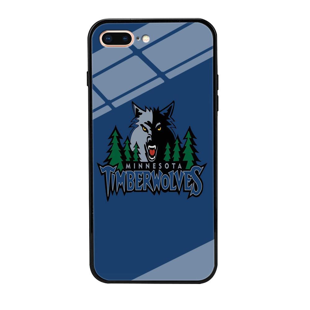 NBA Minnesota Timberwolves Basketball 002 iPhone 8 Plus Case-Tempered Glass Case-Xtracase
