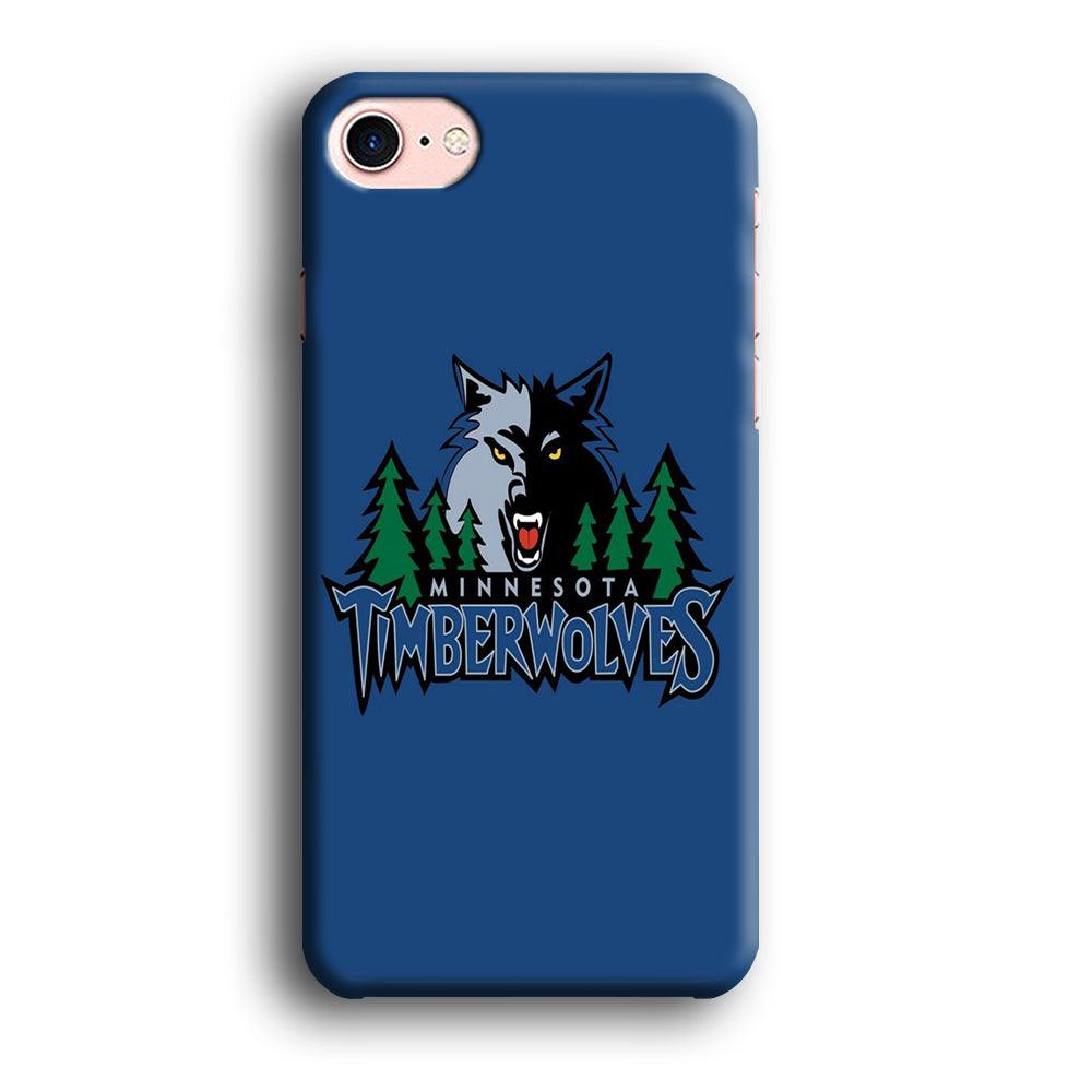 NBA Minnesota Timberwolves Basketball 002 iPhone 8 Case-Plastic / Full Wrap (3D Case)-Xtracase
