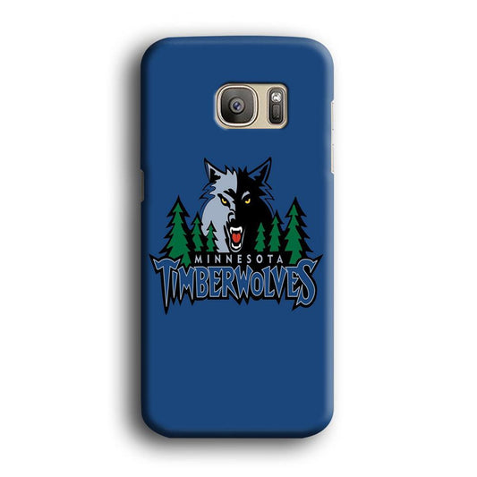NBA Minnesota Timberwolves Basketball 002 Samsung Galaxy S7 Edge Case-Plastic / Full Wrap (3D Case)-Xtracase