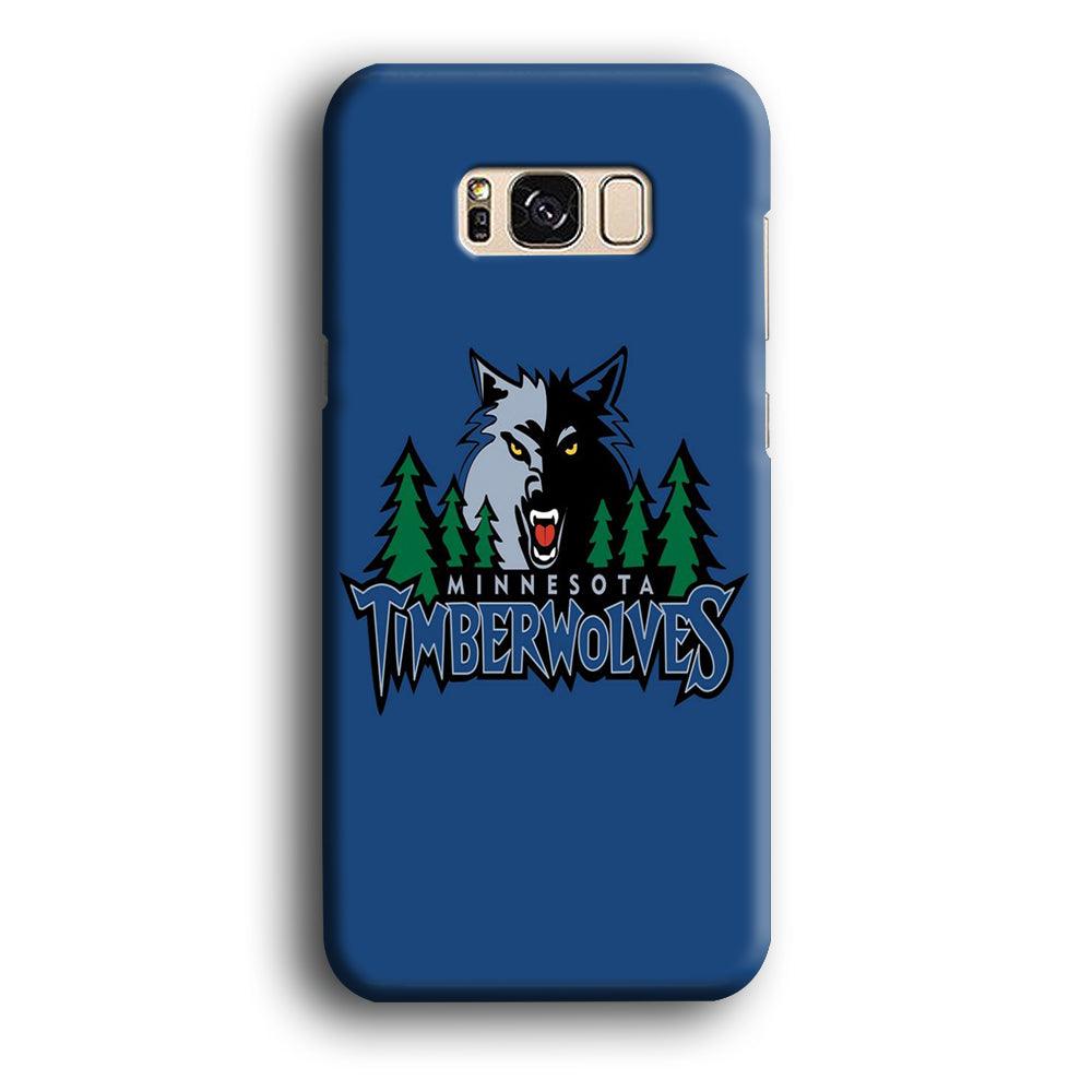 NBA Minnesota Timberwolves Basketball 002 Samsung Galaxy S8 Case-Plastic / Full Wrap (3D Case)-Xtracase