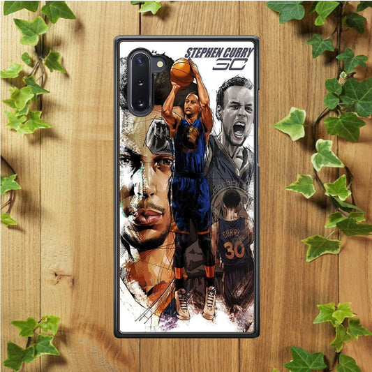 NBA Stephen Curry Samsung Galaxy Note 10 Case-Plastic / Full Wrap (3D Case)-Xtracase