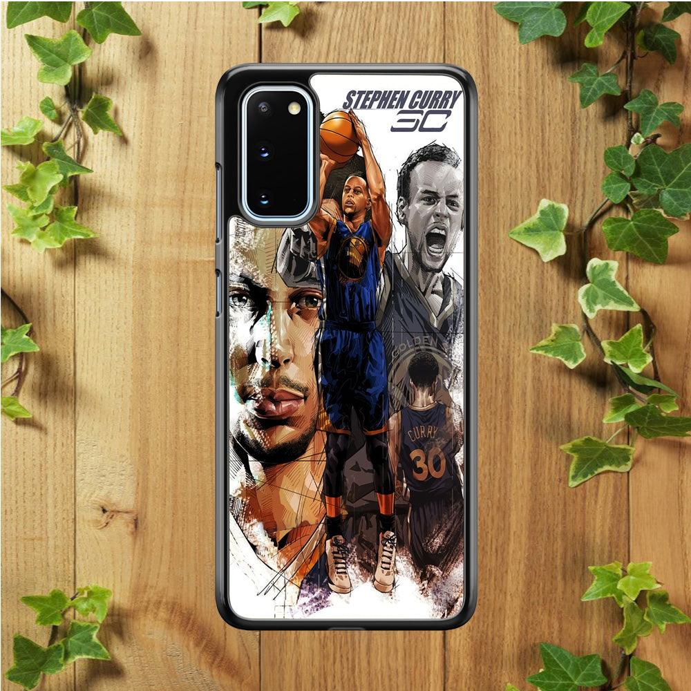 NBA Stephen Curry Samsung Galaxy S20 Case-Plastic / Full Wrap (3D Case)-Xtracase