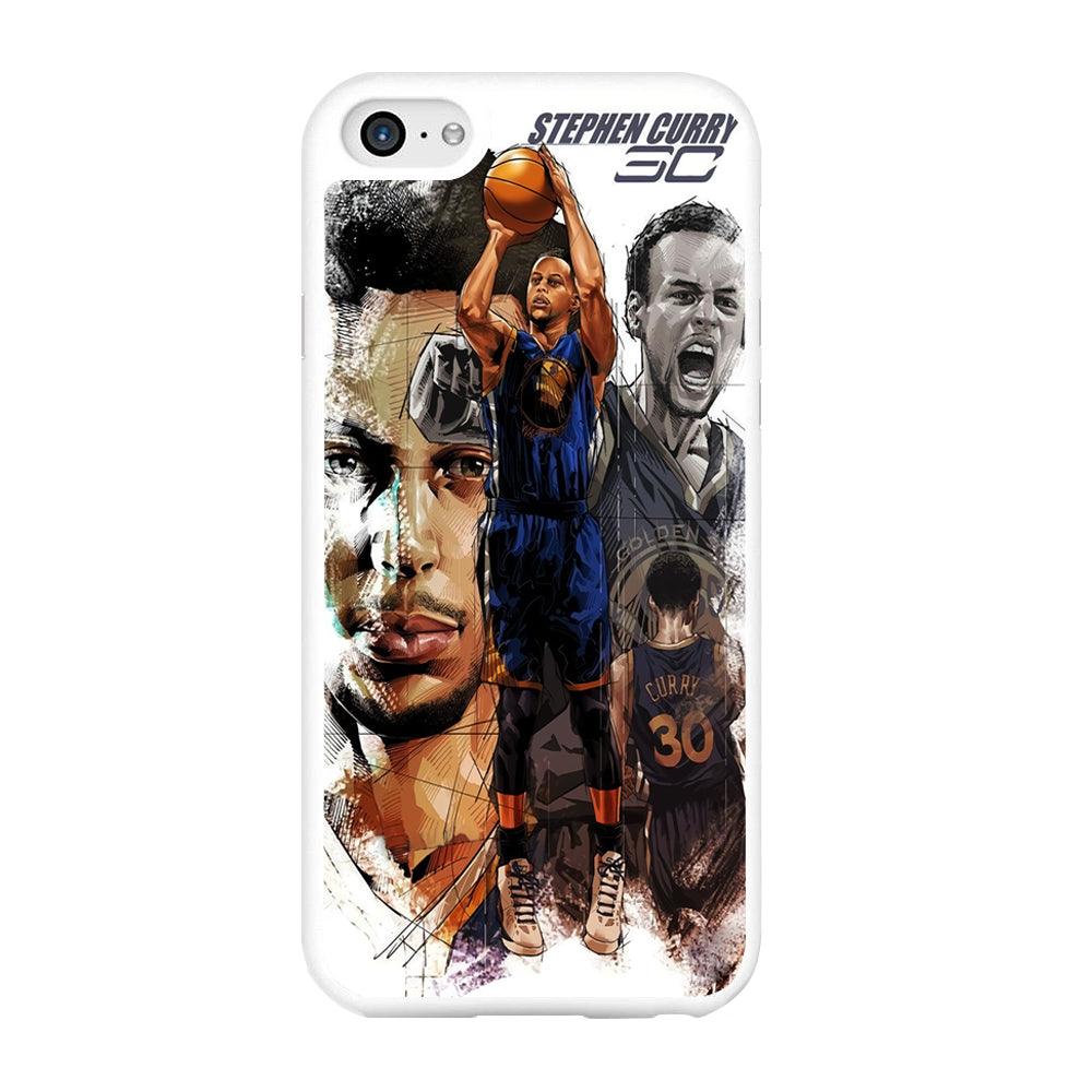 NBA Stephen Curry iPhone 6 | 6s Case-Rubber / White (2D Case)-Xtracase