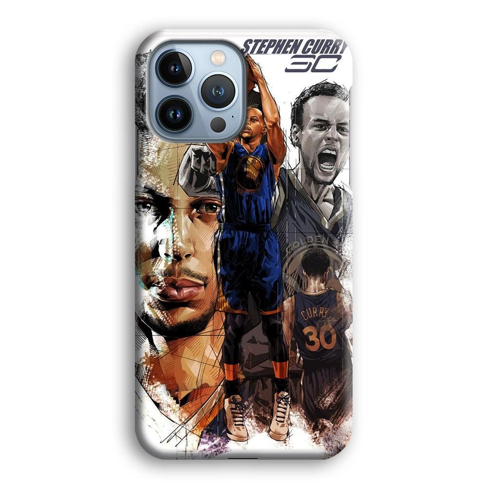NBA Stephen Curry iPhone 13 Pro Case-Plastic / Full Wrap (3D Case)-Xtracase