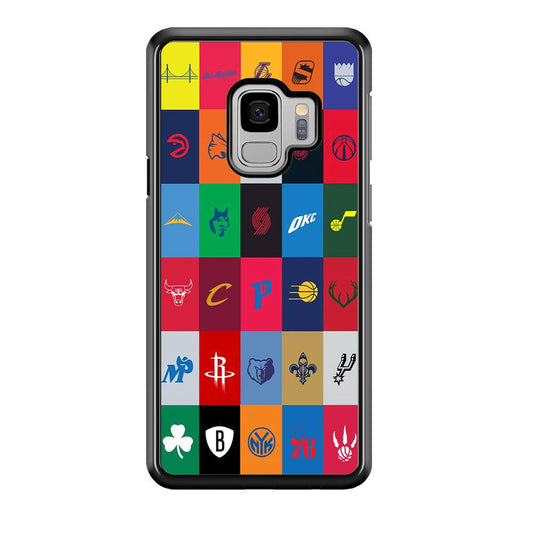 NBA Team Logos Samsung Galaxy S9 Case-Plastic / Full Wrap (3D Case)-Xtracase