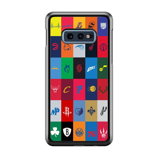 NBA Team Logos Samsung Galaxy S10E Case-Plastic / Full Wrap (3D Case)-Xtracase