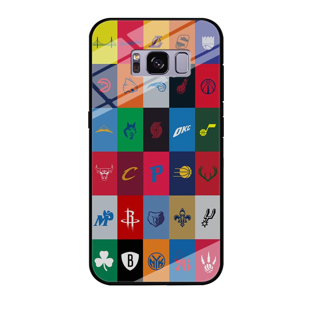 NBA Team Logos Samsung Galaxy S8 Plus Case-Tempered Glass Case-Xtracase