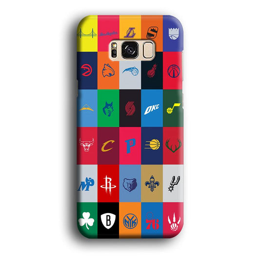 NBA Team Logos Samsung Galaxy S8 Plus Case-Plastic / Full Wrap (3D Case)-Xtracase