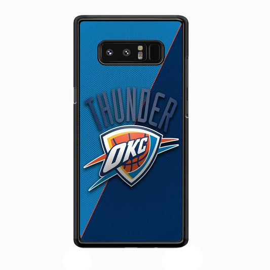 NBA Thunder Basketball 001 Samsung Galaxy Note 8 Case-Plastic / Full Wrap (3D Case)-Xtracase