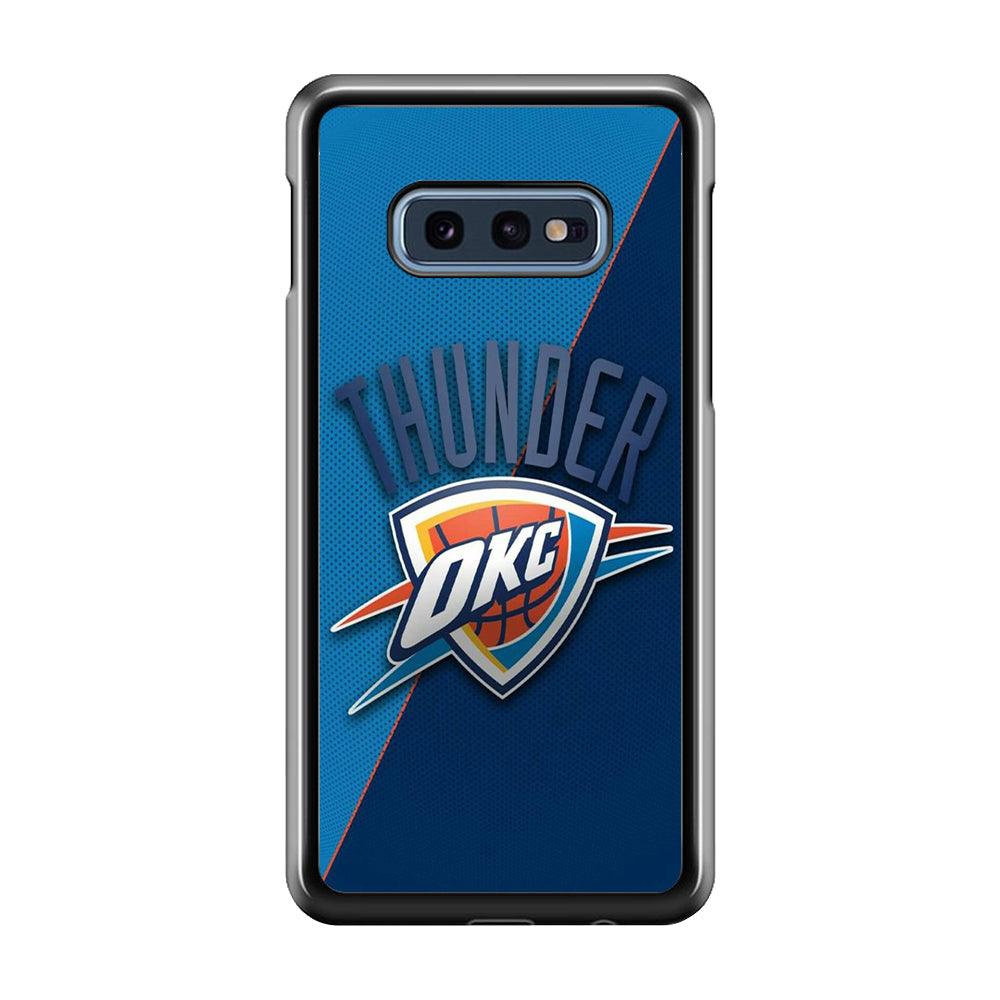 NBA Thunder Basketball 001 Samsung Galaxy S10E Case-Plastic / Full Wrap (3D Case)-Xtracase
