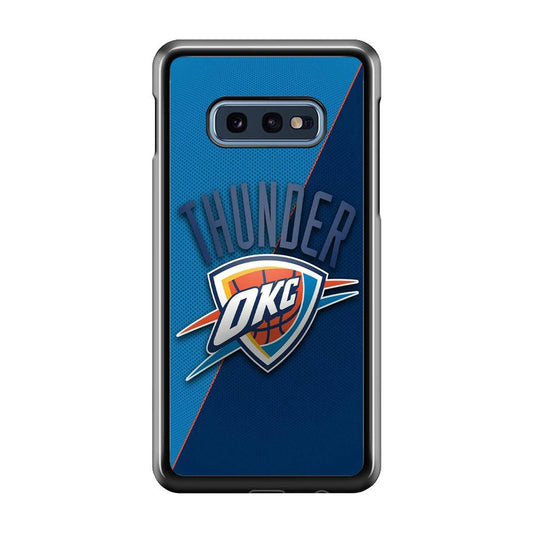 NBA Thunder Basketball 001 Samsung Galaxy S10E Case-Plastic / Full Wrap (3D Case)-Xtracase