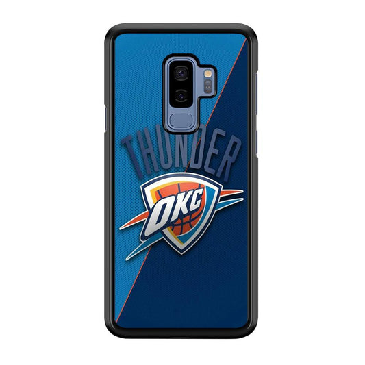 NBA Thunder Basketball 001 Samsung Galaxy S9 Plus Case-Plastic / Full Wrap (3D Case)-Xtracase