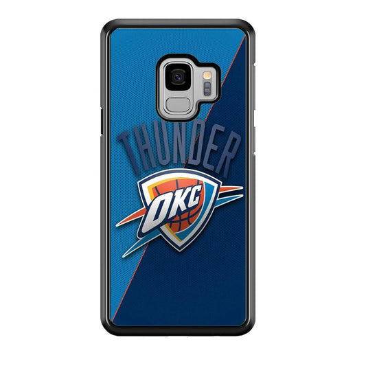 NBA Thunder Basketball 001 Samsung Galaxy S9 Case-Plastic / Full Wrap (3D Case)-Xtracase