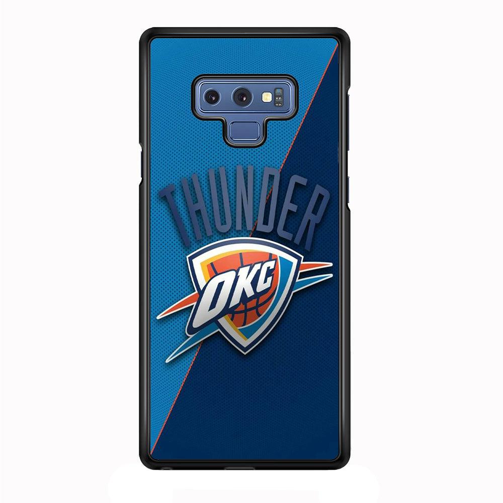 NBA Thunder Basketball 001 Samsung Galaxy Note 9 Case-Plastic / Full Wrap (3D Case)-Xtracase