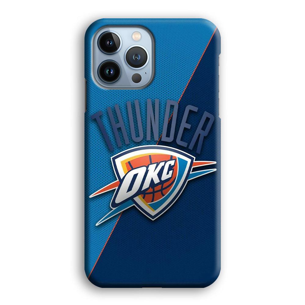 NBA Thunder Basketball 001 iPhone 13 Pro Case-Plastic / Full Wrap (3D Case)-Xtracase