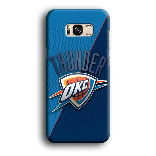 NBA Thunder Basketball 001 Samsung Galaxy S8 Case-Plastic / Full Wrap (3D Case)-Xtracase