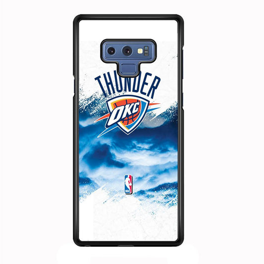 NBA Thunder Basketball 002 Samsung Galaxy Note 9 Case-Plastic / Full Wrap (3D Case)-Xtracase