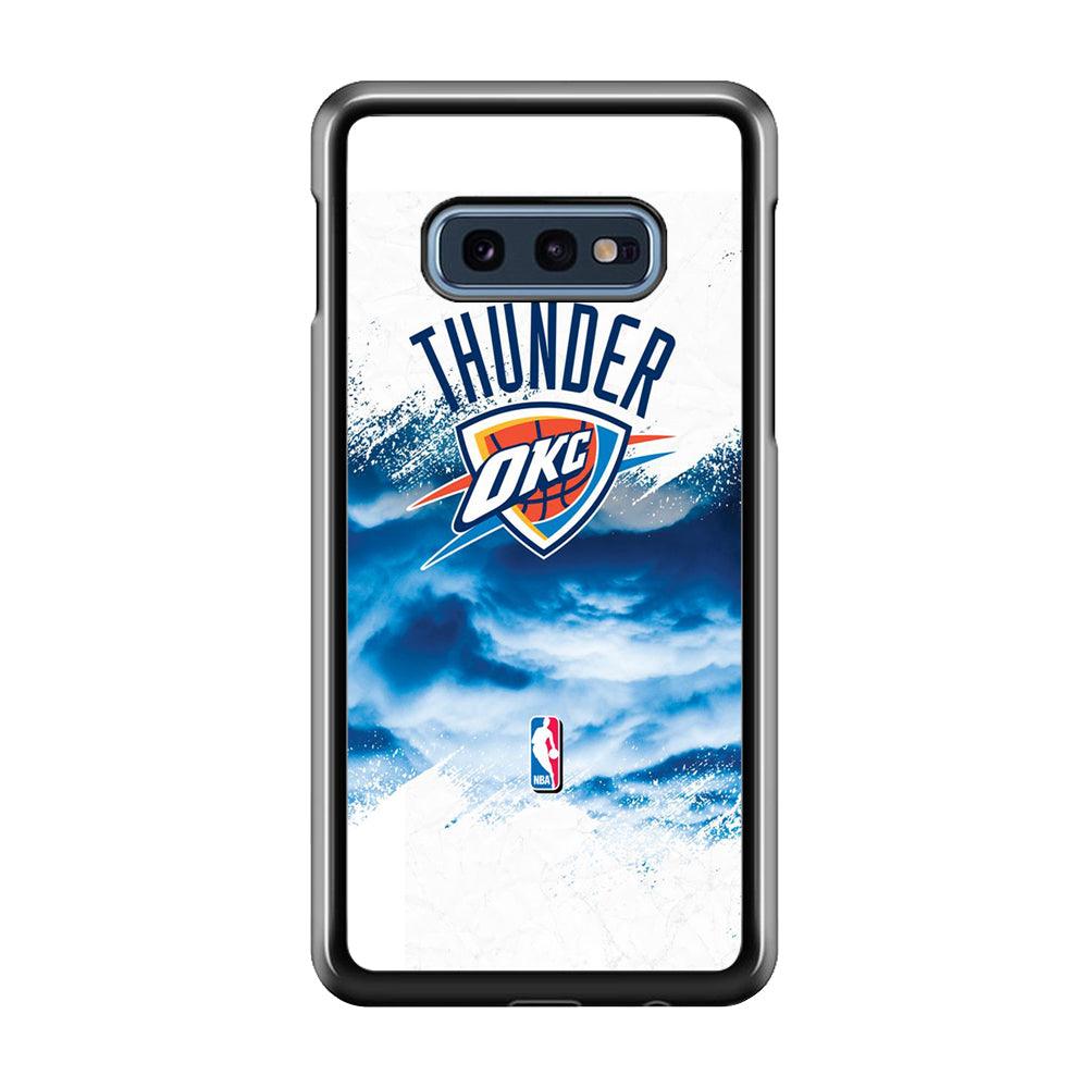 NBA Thunder Basketball 002 Samsung Galaxy S10E Case-Plastic / Full Wrap (3D Case)-Xtracase