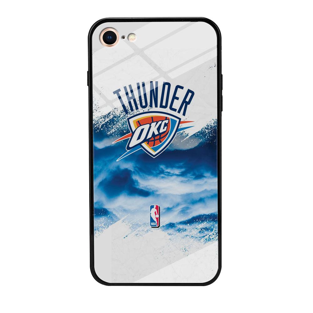 NBA Thunder Basketball 002 iPhone 7 Case-Tempered Glass Case-Xtracase