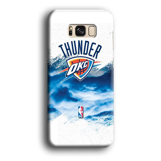 NBA Thunder Basketball 002 Samsung Galaxy S8 Case-Plastic / Full Wrap (3D Case)-Xtracase
