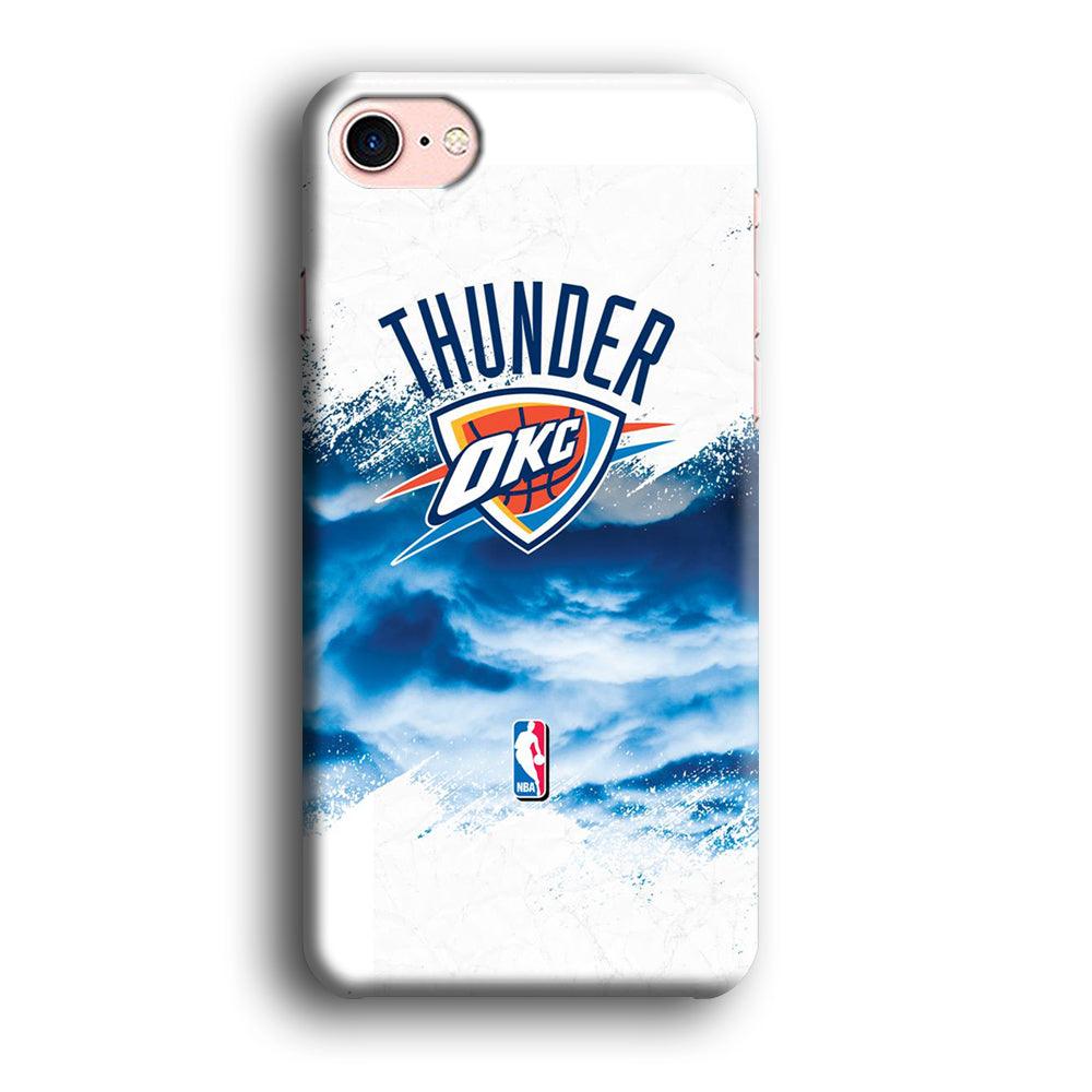 NBA Thunder Basketball 002 iPhone 7 Case-Plastic / Full Wrap (3D Case)-Xtracase
