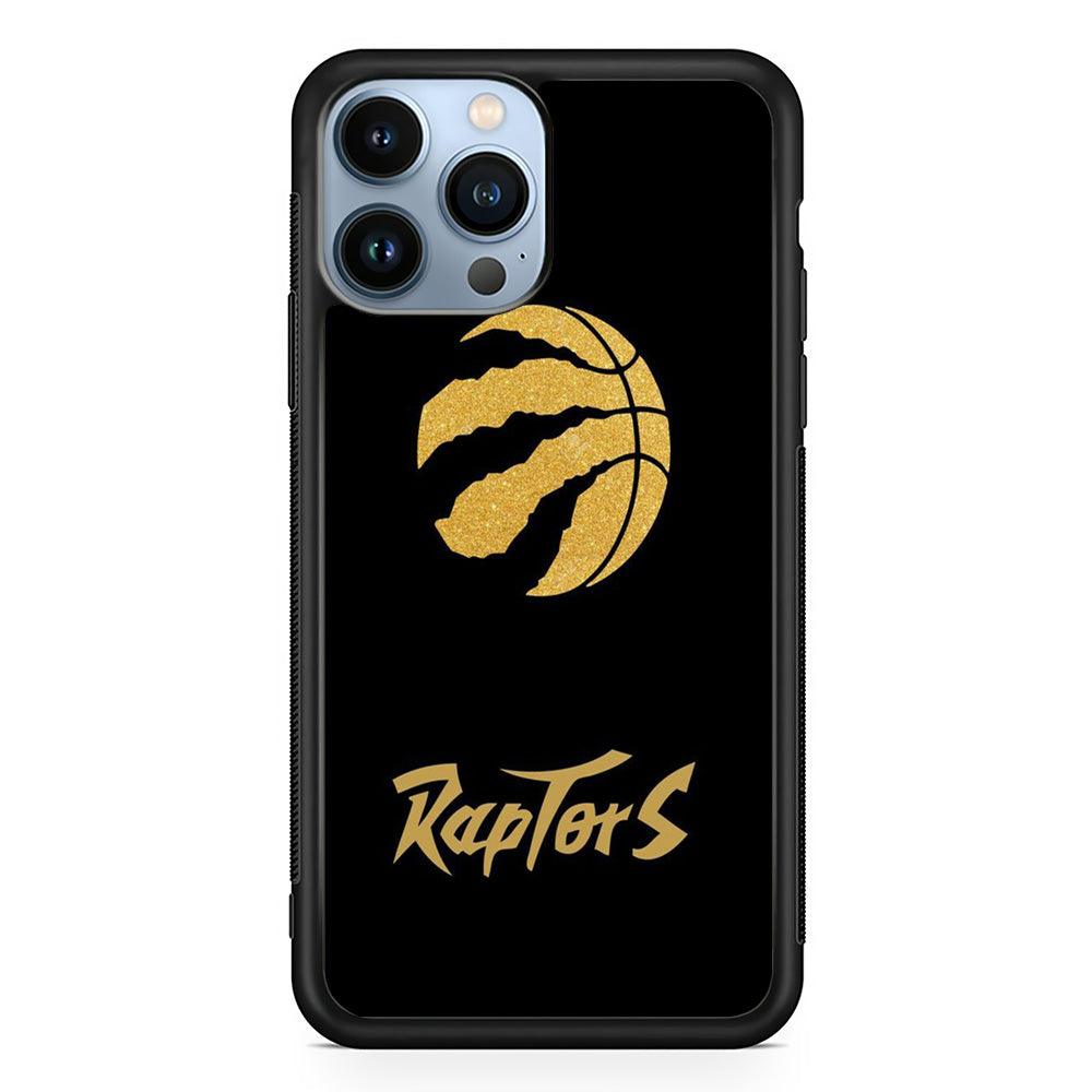 NBA Toronto Raptors Basketball 001 iPhone 13 Pro Case-Rubber / Black (2D Case)-Xtracase