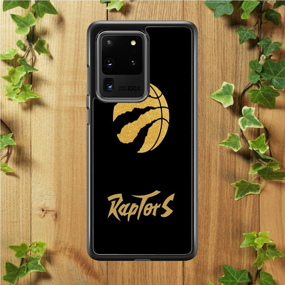 NBA Toronto Raptors Basketball 001 Samsung Galaxy S20 Ultra Case-Rubber / White (2D Case)-Xtracase