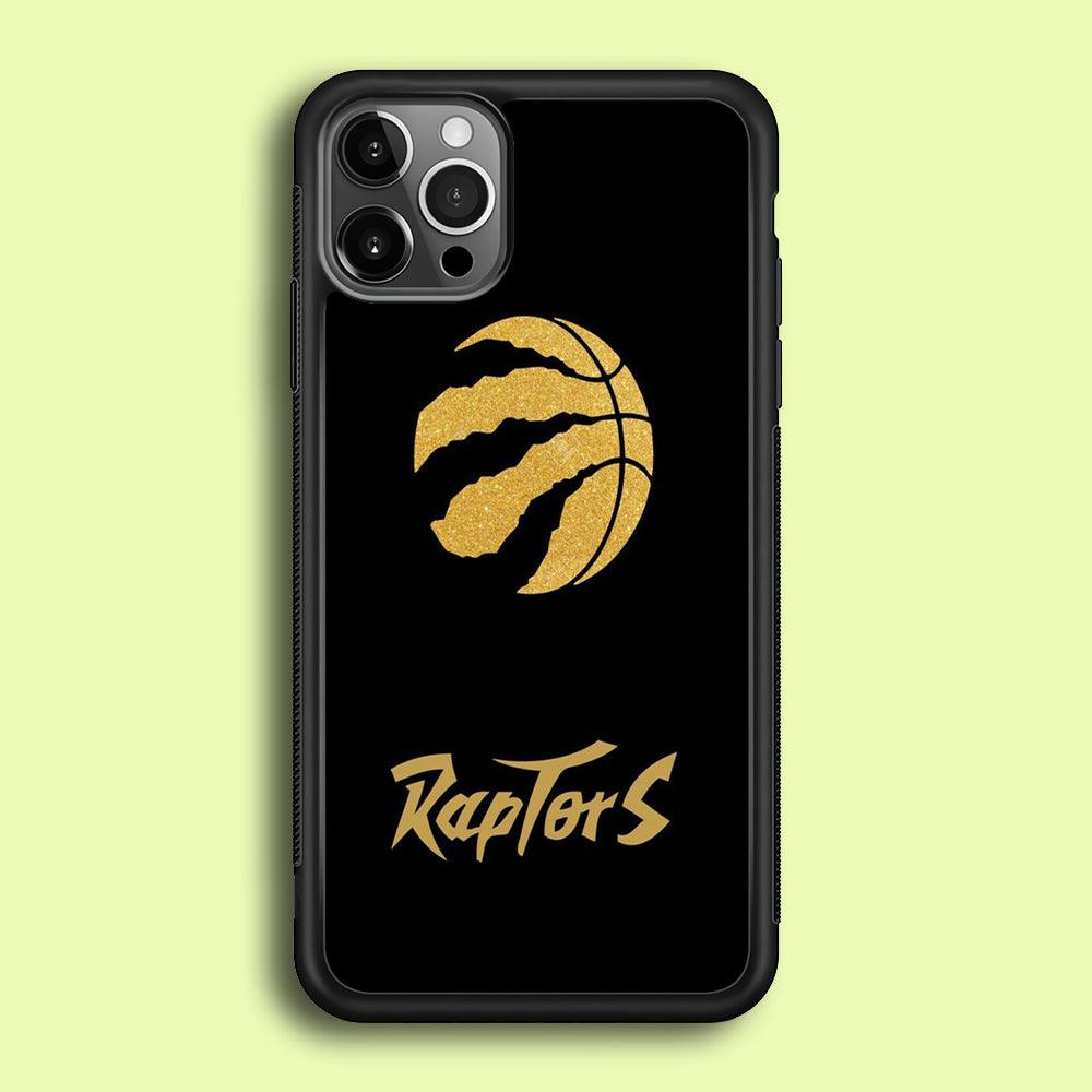 NBA Toronto Raptors Basketball 001 iPhone 12 Pro Case-Rubber / Black (2D Case)-Xtracase