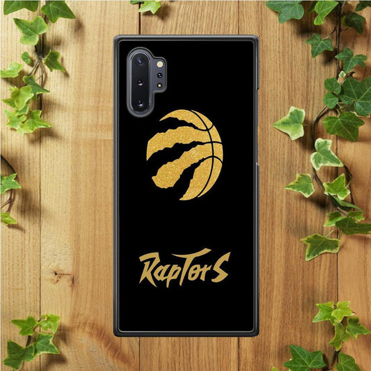 NBA Toronto Raptors Basketball 001 Samsung Galaxy Note 10 Plus Case-Rubber / Black (2D Case)-Xtracase