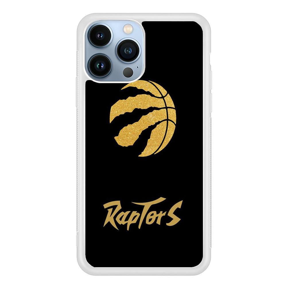 NBA Toronto Raptors Basketball 001 iPhone 13 Pro Case-Rubber / White (2D Case)-Xtracase