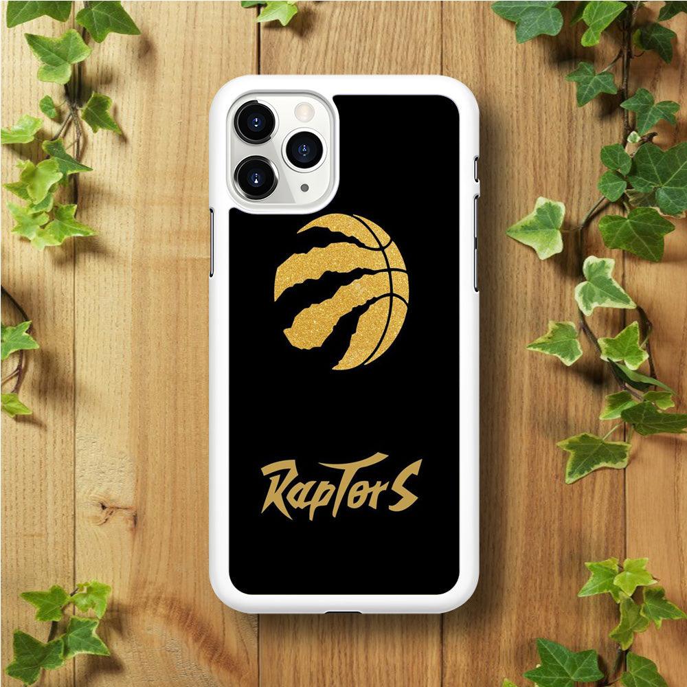 NBA Toronto Raptors Basketball 001 iPhone 11 Pro Max Case-Rubber / White (2D Case)-Xtracase
