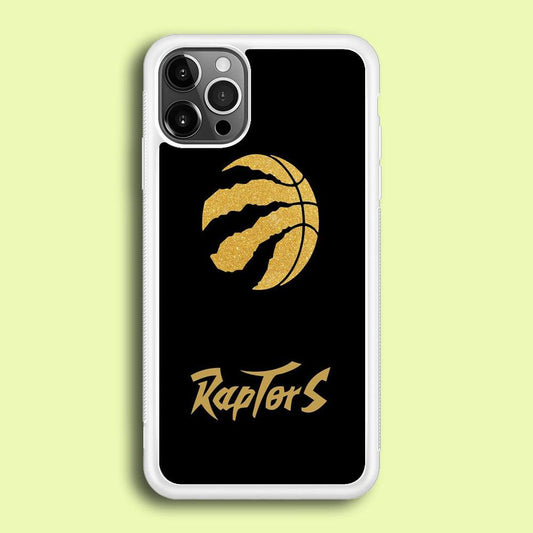 NBA Toronto Raptors Basketball 001 iPhone 12 Pro Case-Rubber / White (2D Case)-Xtracase