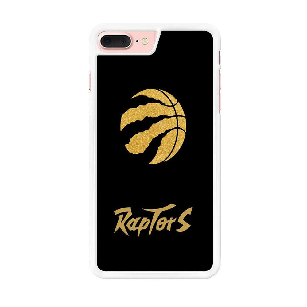 NBA Toronto Raptors Basketball 001 iPhone 7 Plus Case-Rubber / White (2D Case)-Xtracase