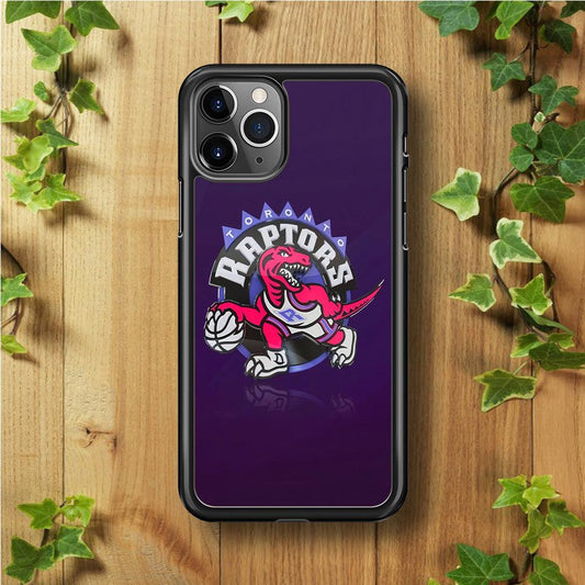 NBA Toronto Raptors Basketball 002 iPhone 11 Pro Max Case-Rubber / Black (2D Case)-Xtracase