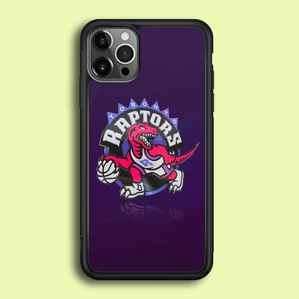 NBA Toronto Raptors Basketball 002 iPhone 12 Pro Case-Rubber / Black (2D Case)-Xtracase