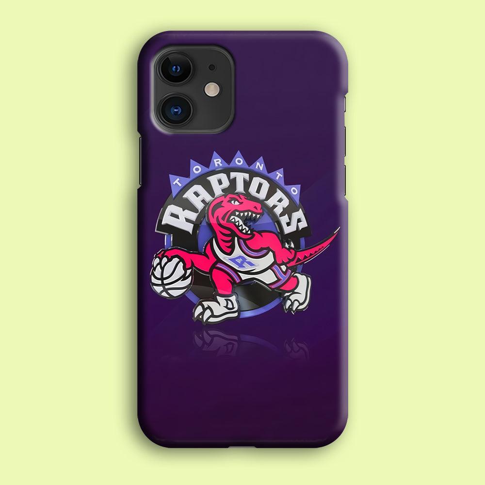 NBA Toronto Raptors Basketball 002 iPhone 12 Case-Plastic / Full Wrap (3D Case)-Xtracase
