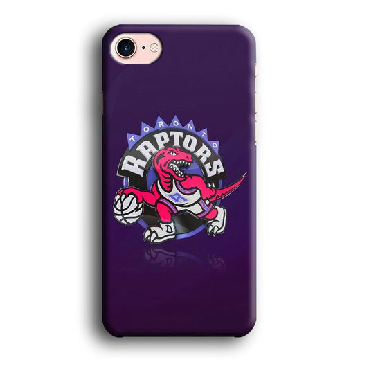 NBA Toronto Raptors Basketball 002 iPhone 8 Case-Plastic / Full Wrap (3D Case)-Xtracase