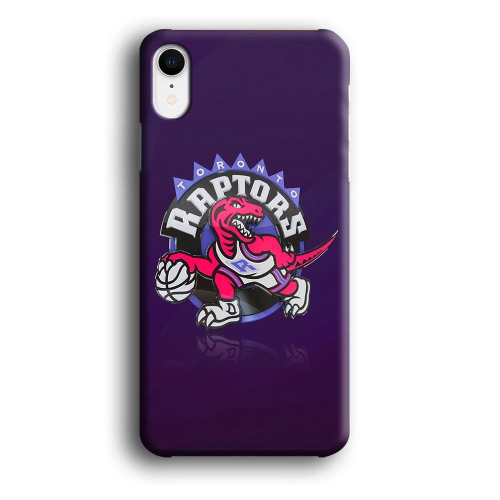 NBA Toronto Raptors Basketball 002 iPhone XR Case-Plastic / Full Wrap (3D Case)-Xtracase