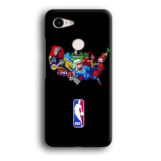 NBA Basketball Google Pixel 3 3D Case-Xtracase